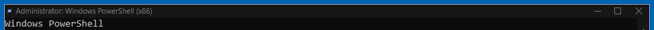 Windows PowerShell window with the standard Windows 11 title bar visible.